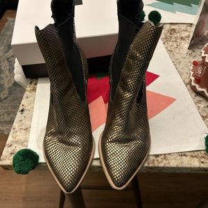 Gold Mermaid Skin Dolce Vita Boots. Plenty of wear left! Sz. 10